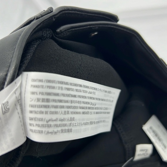 Abercrombie & Fitch NWT women’s 90’s relaxed high rise faux leather pant… - Picture 7 of 7